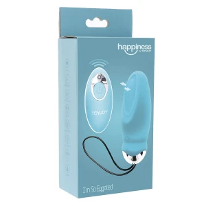 TOYJOY - VIBRATORE HAPPINESS SONO COSÃ EGGCITED CON TELECOMANDO BLU